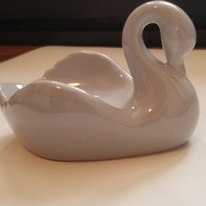 Baby Grey Swan Soap Dish Ceramic